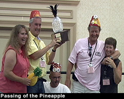 Passing the pineapple