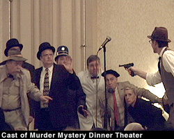 Cast of Murder Mystery Dinner Theater