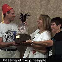 Passing of the pineapple